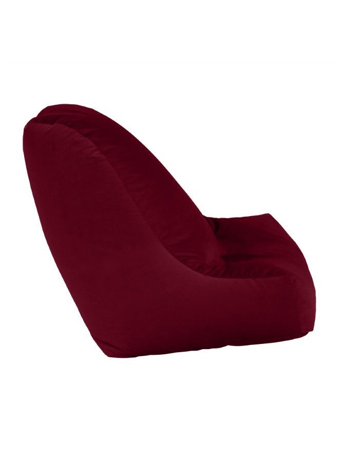 هاوس ون لي | كرسي بين باج من المخمل مع حشوة من الفلين - 90x90x140 سم - برغندي - Image 2