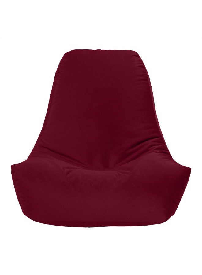 هاوس ون لي | كرسي بين باج من المخمل مع حشوة من الفلين - 90x90x140 سم - برغندي - Image 3