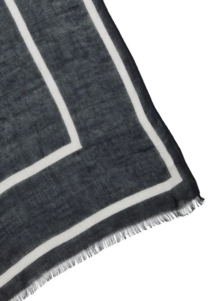كالفن كلاين Large Logo Wool Stole