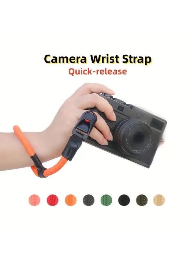 Quick Release Camera Wrist Strap Black Durable Polyamide Lanyard for Sony A7c2 Z8 Z9 XT50 XS20 XT30II Pentax Olympus Leica Mirrorless Cameras - Image 2