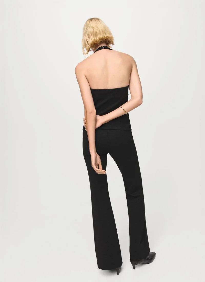 مانجو Halter-neck gilet with buttons