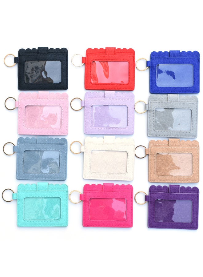 Hot Color PU Leather Women's Hand Bank Card Bag Fashion Creative Student Bus Card Holder-Color:Black And White Leopard Print - Image 2