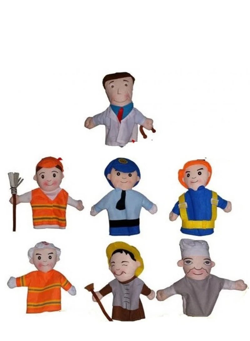 Puppet Theater - Professions Characters (7 Puppets)  - Image 1