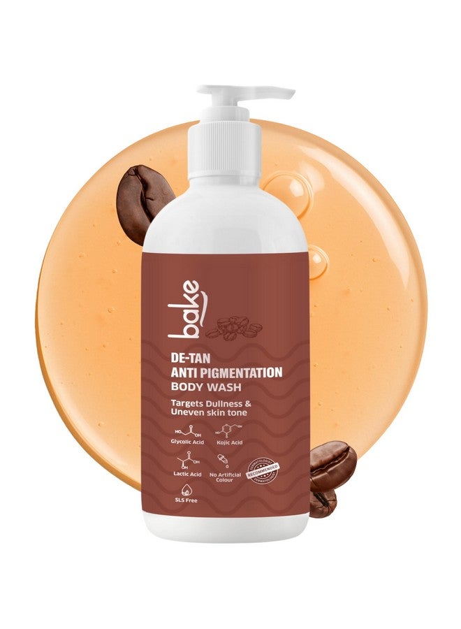 BAKE De-Tan Anti Pigmentation Coffee Body Wash with Kojic Acid, Glycolic Acid, Lactic Acid for Dark Spots, Pigmentation, Tanning & Tan Removal | For Men & Women | 250ml - Image 1