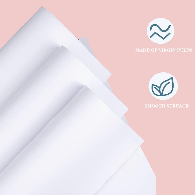 Shinok 18â€x 24â€Kraft Paper Sheets Bulk White Paper, Large Craft Paper for Arts, Drawing, DIY Projects, White Wrapping for Gift Shipping Packaging 200 Sheets - Image 3