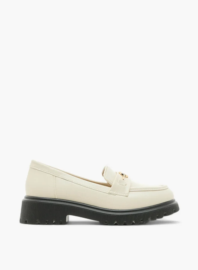 Paprika Women Metal Accent Slip-On Loafers