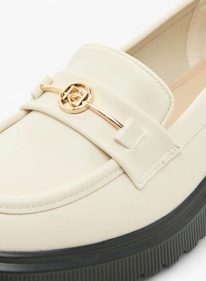 Paprika Women Metal Accent Slip-On Loafers