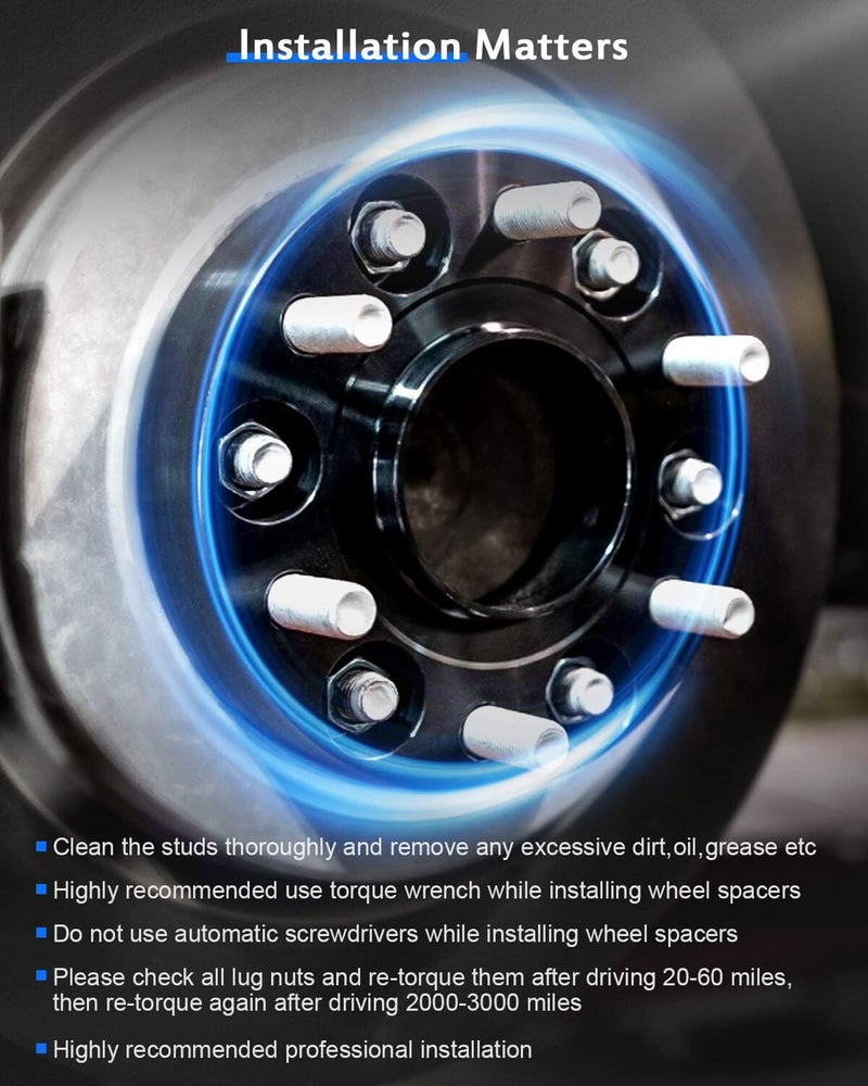 ECCPP 4X 1.5 Inch 6x120mm Hubcentric Wheel Spacers Adapters for Chevrolet and GMC - Image 5