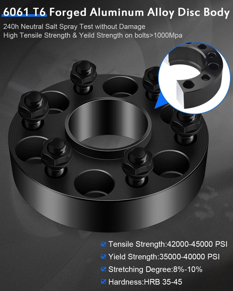 ECCPP 4X 1.5 Inch 6x120mm Hubcentric Wheel Spacers Adapters for Chevrolet and GMC - Image 4