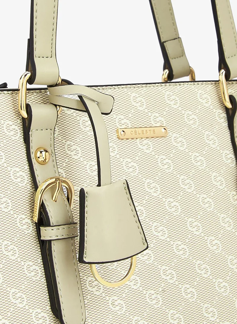 سيليست 4-Piece Monogram Print Bag Set
