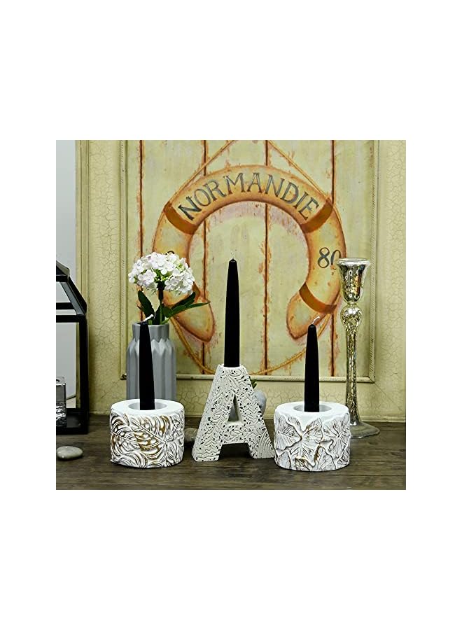 Green Tiger 12-Piece Taper Candles, 6-Inch, Black - Image 3