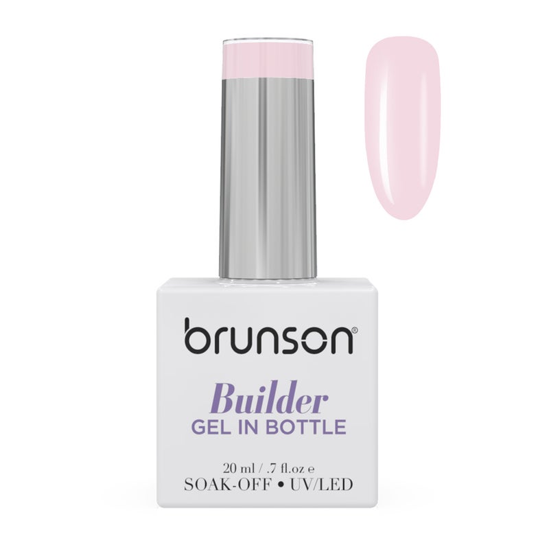 brunson جل بناء خالي من TPO للأظافر 20 مل 10 في 1 جل بناء في زجاجة BIAB بدون حرارة غير مصفر يدوم طويلاً جل نقع للأظافر التمديد التغطية تقوية إصلاح قاعدة هيماء خالية جل صلب للصالة - Image 1