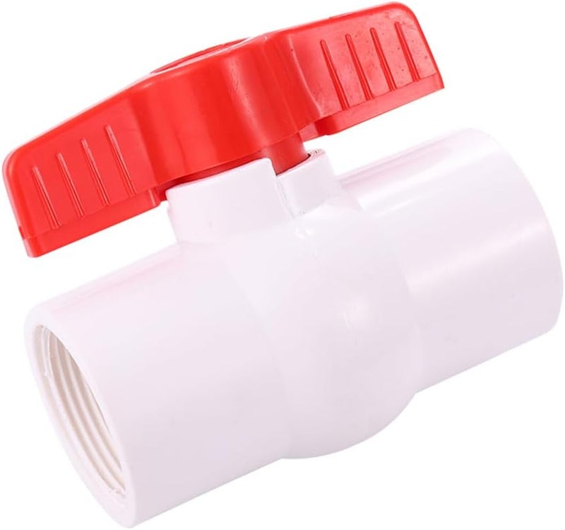 صمام كرة PVC 3 قطع 3 4 بوصة خيط أنثى لاصق برغي تحكم تدفق أنابيب المياه - Image 2