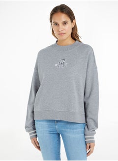 Crew Neck Knitted Sweatshirt