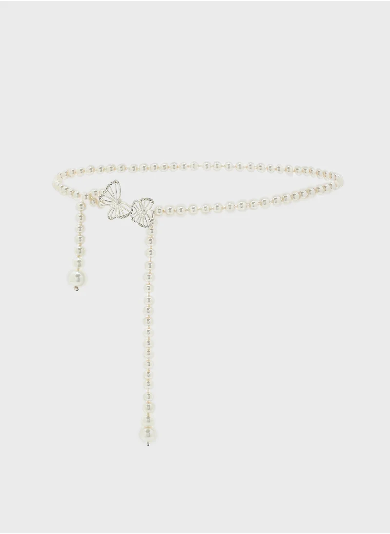 ايلا ليمتد اديشن Butterfly Trim Pearl Belt