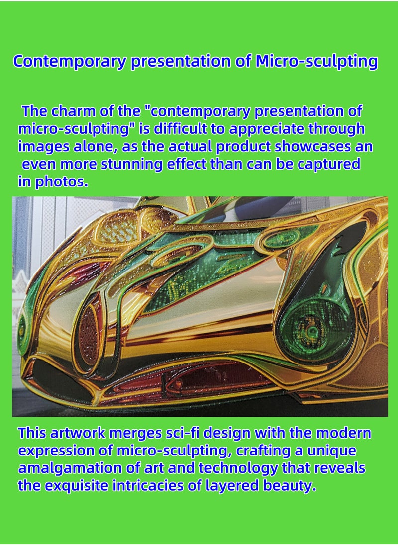 Generic - Painting - "CAR 031" by CHEN GUAN HONG: Future Sect Digital Art Creation, Sci-Fi Modern Artistic Design, Contemporary Presentation of Micro-Sculpting. This work is currently available exclusively on Platform "Noon";The following themes are related to the works: Artwork,Decorative Painting ,Modern Artwork,Abstract Paintings,Wall Art ,Interior Decoration,Home Decor,Classic Decor,Custom Painting,Office design,Commercial design,Model home design,Clubhouse interior design,Furniture design,Landscape design,Architecture design,Soft decoration,Molding,Villa design,Decorating,Interior Design,Residential Interior Design,Commercial Decorating,Budget-Friendly Decor Ideas,Modern Home Decor Trends,Vintage Decor Inspirations,Small Space Solutions,City-Specific Interior Designers,Tips for Maximizing Small Living Spaces,Latest Trends in Home Decor for 2025. - Image 1