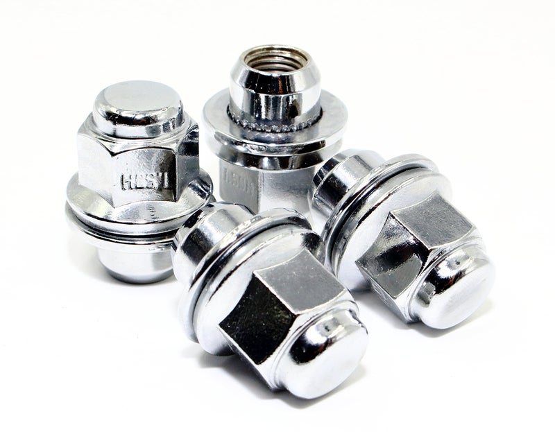 Set of 24 12x15 Veritek Mag OEM Factory Washer Style 147 Chrome Lug Nuts for Toyota Tacoma 4 Runner SR5 PreRunner TRD OffRoad Limited OEM Replacement