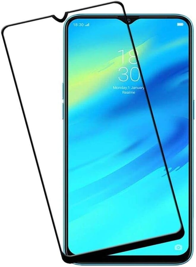 9D Glass Screen Protector Full Glue For realme 5 Pro - Black