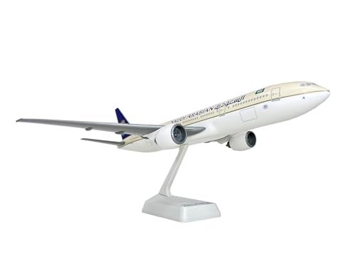 Flight Miniatures Saudi Arabian (97-Cur) 777-200 1:200 Scale - Plastic Snap-Fit Model Airplane - Collectible Replica of Saudi Arabian Airlines Aircraft - Part# ABO-77720H-015 - Image 3