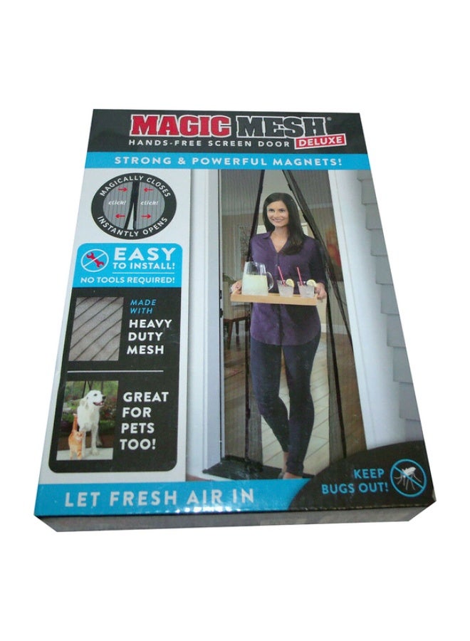 ماجيك ميش باب شبكي مغناطيسي ماجيك ميش – أسود المقاس: ٨٣ × ٣٩ بوصة رقم الموديل: MM011124 - Image 1