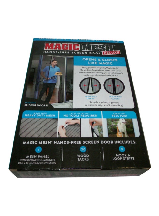 ماجيك ميش باب شبكي مغناطيسي ماجيك ميش – أسود المقاس: ٨٣ × ٣٩ بوصة رقم الموديل: MM011124 - Image 4