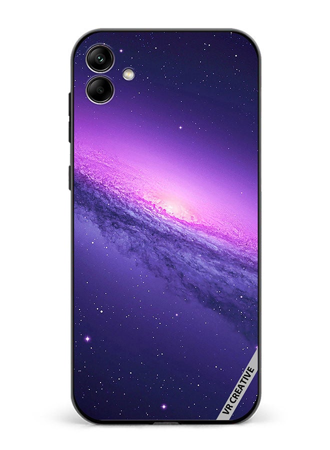 VR CREATIVE Protective Case Cover For Samsung Galaxy A04 Abstract Crossed Lines Galaxy Seamless Design Multicolour - Image 1