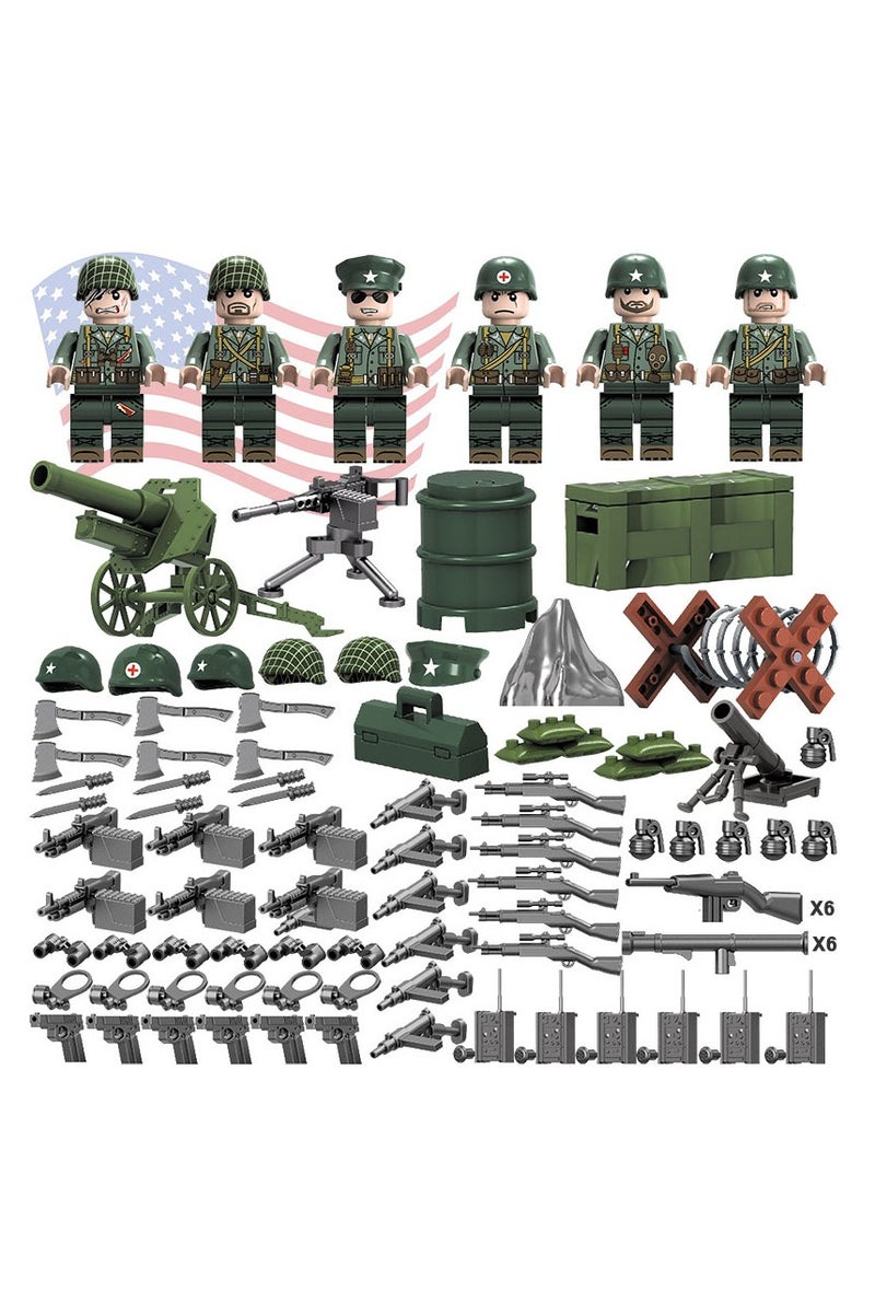 Military block mini figurine police small particle assembly block toy - Image 2