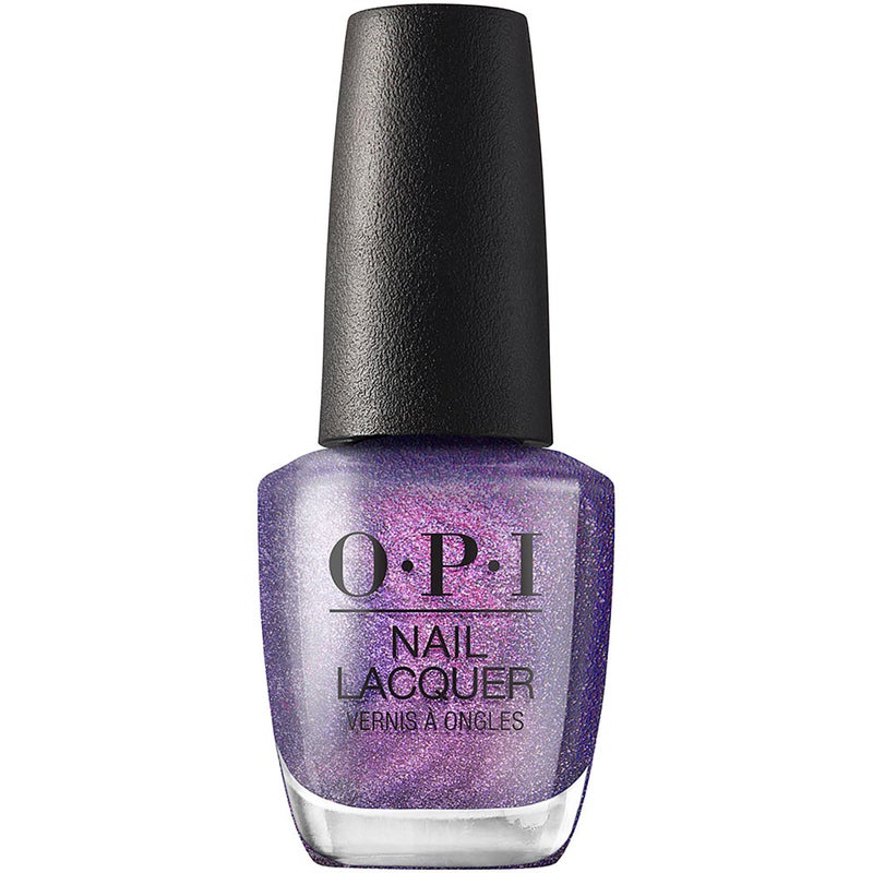 OPI Nail Lacquer Leonardoâ€™s Model Color | Opaque Dark Purple Shimmer Chip Resistant Nail Polish | Muse of Milan Collection - Image 1