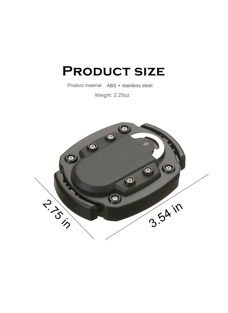 SYOSI - Can Opener, Manual Hand Held, Easy Safety Camping Can Openers Smooth Edge with Bottle Opener, for Parties, Camping, Travel and Other Places, Suitable for Daily Opening of Soda Cans(Black,1 Pack) - Image 1