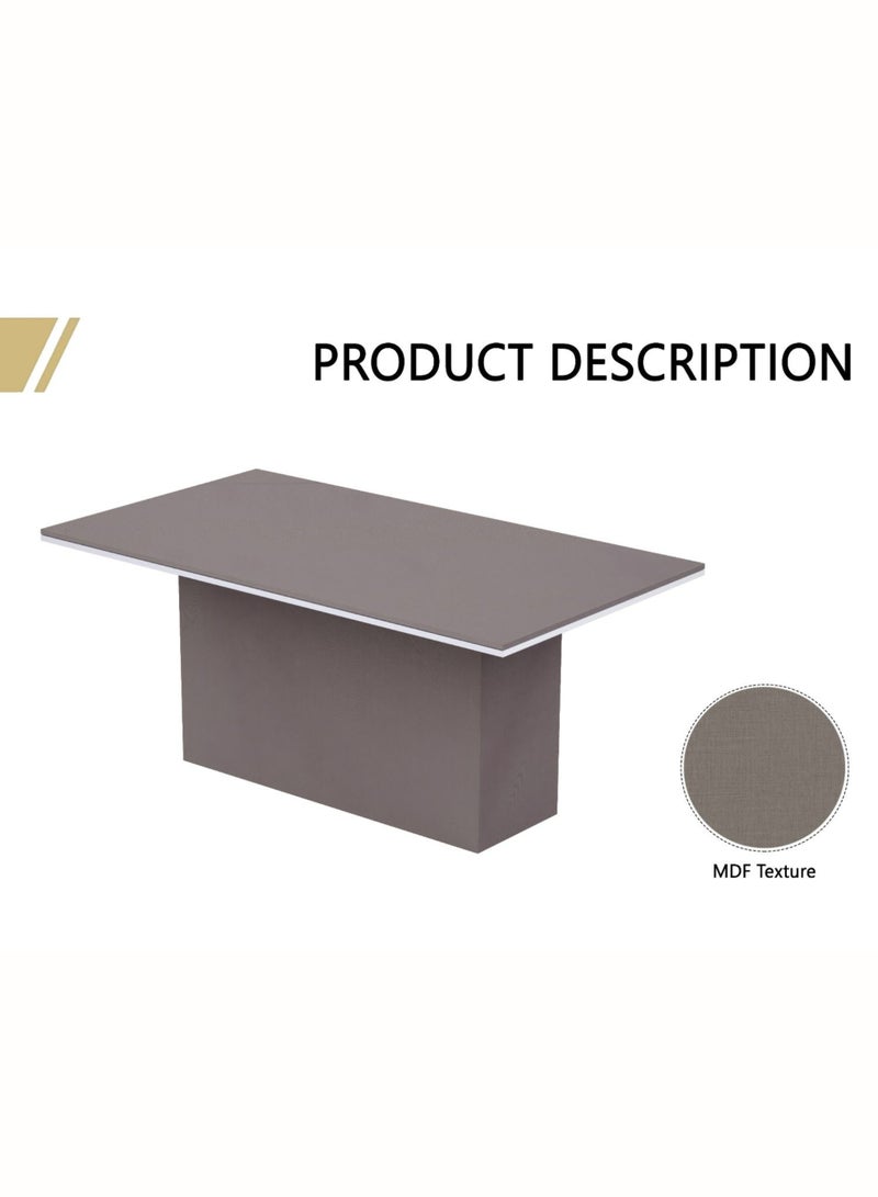 Karnak Modern Executive Conference Meeting Table – 4-Seater Office Boardroom Table with Premium Finish, Sleek Minimalist Design (Chairs Not Included) - Image 5
