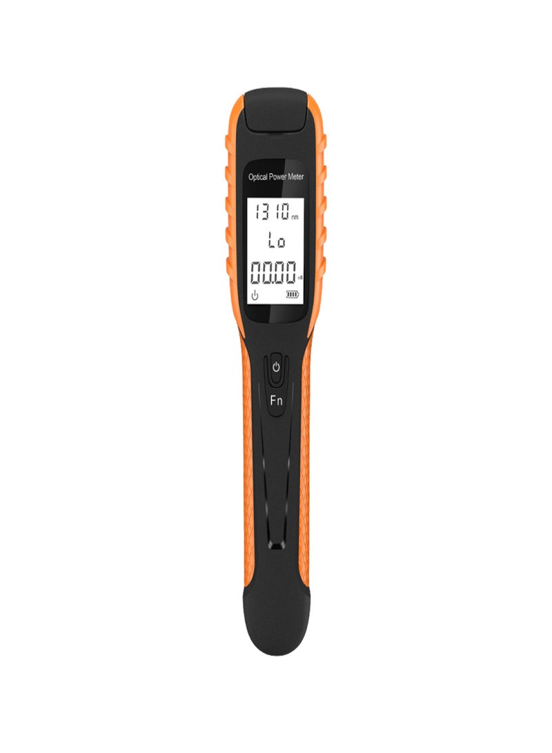Mini Optical Power Meter High Precise Rechargeable Optical Fiber Detector 9 Standard Wavelength Cycle Switching with Frequency Recognition LED Flashlight Self-calibration Function - Image 1