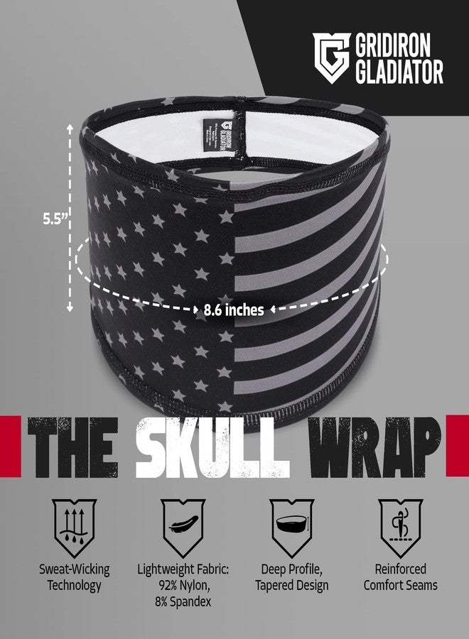 Gridiron Gladiator Skull Bandana - Sports Head Wrap, Men's Workout Headband - Image 3