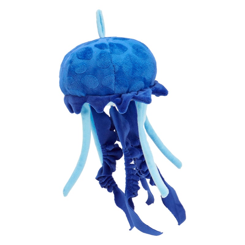Zappi Co 100% Recycled Jellyfish Plush (33cm High) Soft, Fluffy, Eco-Friendly, Animal Collection for Newborns First Child, Blue Jellyfish (PLUMECOBJF) - Image 1