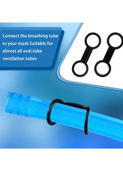 KASTWAVE Snorkel Clip Diving Universal, Silicone Clip Diving Snorkel Bracket Plastic Clip, Mask Snorkel Clip Diving Accessories Snorkeling Equipment 12 Pcs, Black  - Image 4
