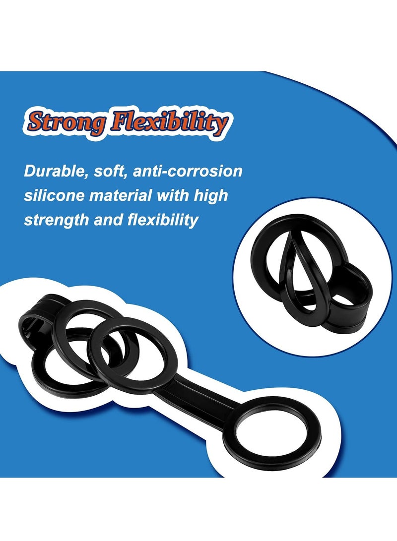 KASTWAVE Snorkel Clip Diving Universal, Silicone Clip Diving Snorkel Bracket Plastic Clip, Mask Snorkel Clip Diving Accessories Snorkeling Equipment 12 Pcs, Black - Image 3