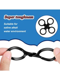 KASTWAVE Snorkel Clip Diving Universal, Silicone Clip Diving Snorkel Bracket Plastic Clip, Mask Snorkel Clip Diving Accessories Snorkeling Equipment 12 Pcs, Black  - Image 2