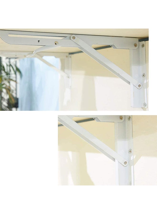 MARGOUN Computer Table Wall Mounted Multifunctional Fold Down Wall Mounted Laptop Computer Desk Folding Desk for Office Home Kitchen White 60*100 CM - Image 5