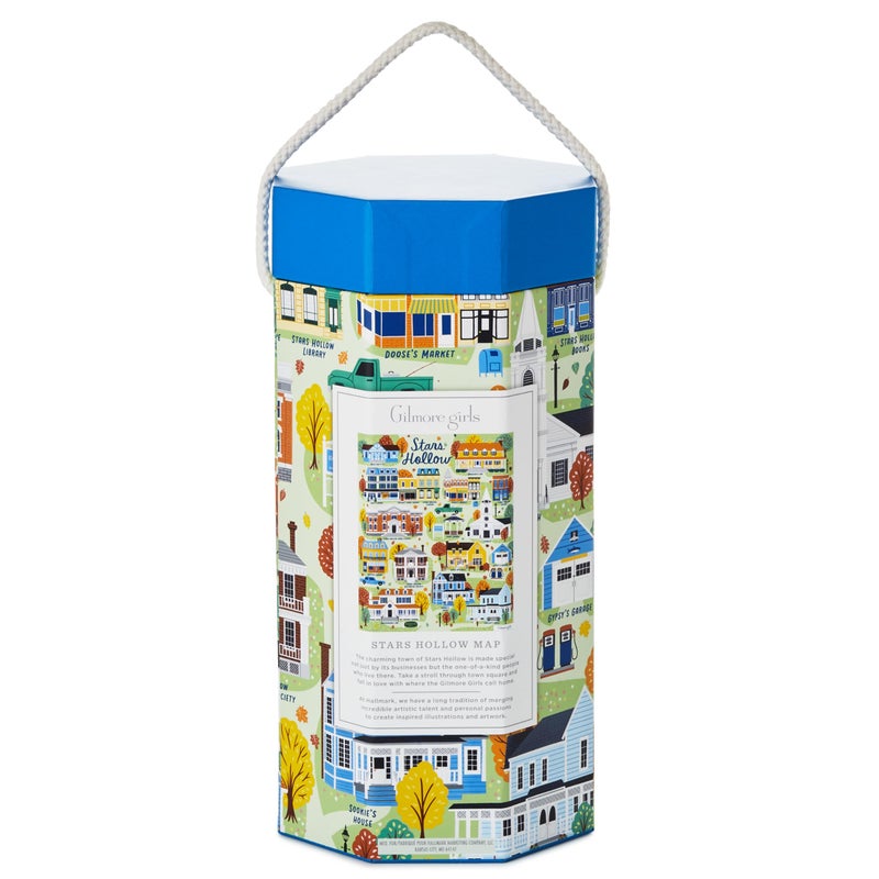 Hallmark Gilmore Girls 1,000-Piece Jigsaw Puzzle (Stars Hollow Map) Mom Gift for Mother's Day - Image 5