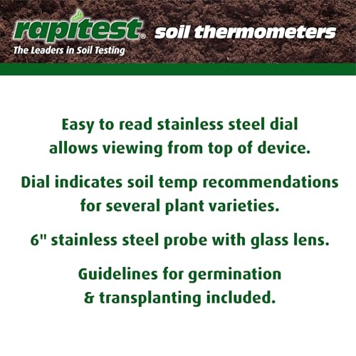 Luster Leaf 1630 Rapitest Dial Soil Thermometer, Stainless Steel, Pack of 1 - Image 3