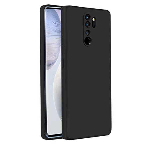 LIRAMARK Silicone Soft Back Cover Case for Redmi Note 8 Pro (Black) - Image 1