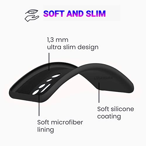 LIRAMARK Silicone Soft Back Cover Case for Redmi Note 8 Pro (Black) - Image 5