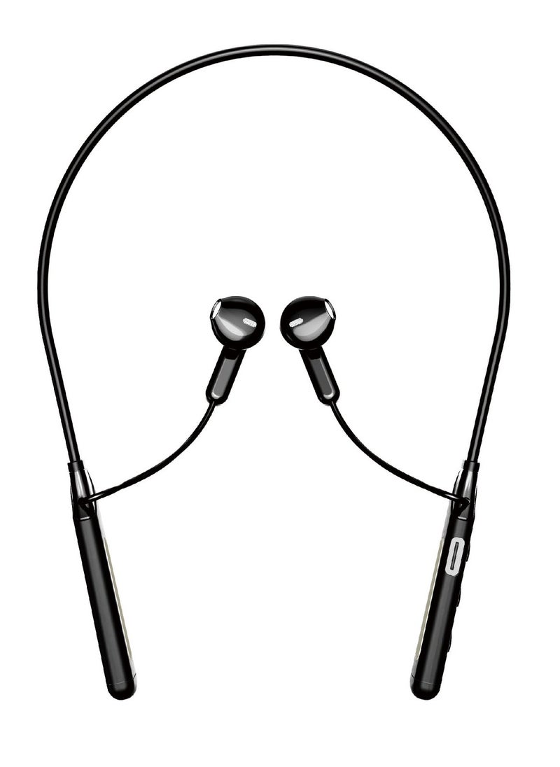 MOXOM MX-WL80 Wireless Bluetooth 5.3 in Ear Neckband with Magnetic Suction Design Earphones with Mic  - Image 1
