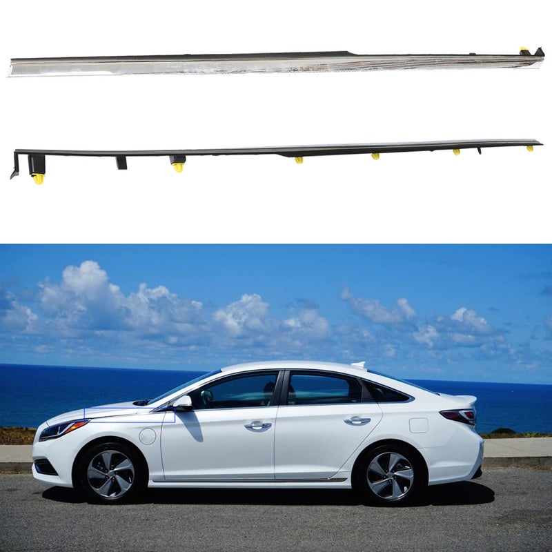 Front Left Chrome Molding Trim Replacement for Hyundai Sonata 2015 2016 2017 87771C1000