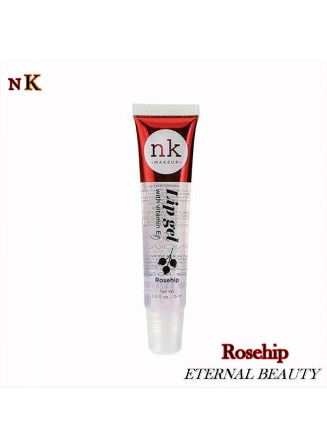 Nicka K New York - VARIETY SET OF 5 NK Hydrating Lip Gel - Vitamin E (Clear, Rosehip Oil, Bubble Gum, Cherry, Strawberry) - Image 1