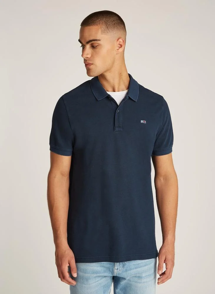 تومي جينز Graphic Logo   Polo Shirt