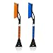 EcoNour 27 Car Snow Brush and Ice Scrapers for Car Windshield 2 Pack Scratch Free Bristle Head Snow Brush Tough Window Snow Scraper with Aluminium Body Snow Removal Winter Car Accessories - Image 2