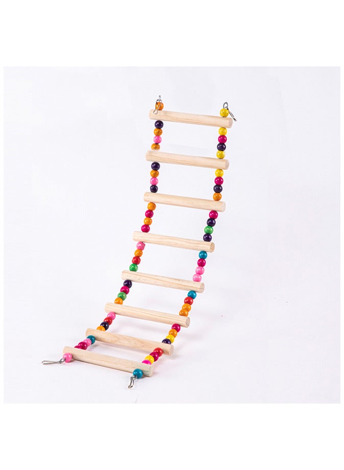 8-Step Bird Ladder Bridge，Parrot Bird Climbing Ladder - Image 1