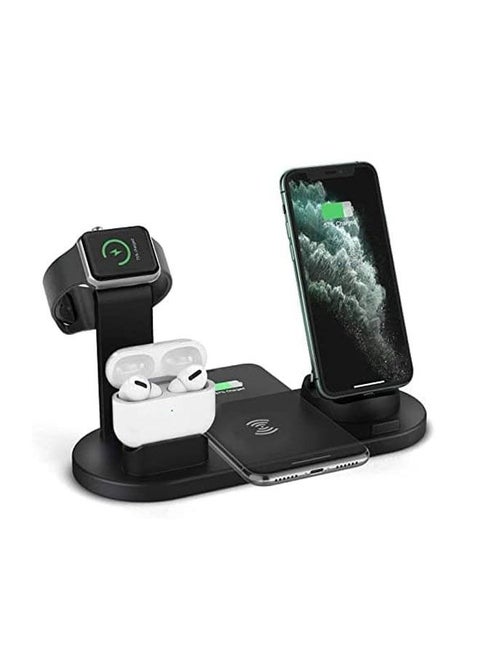 Wireless Charger 3 in 1 Fast Charging Station 10W Charging Dock Stand Compatible for iWatch Series iPhone 14-11 Series/XS/XR/X/8 Samaung Galaxsy S21/S20