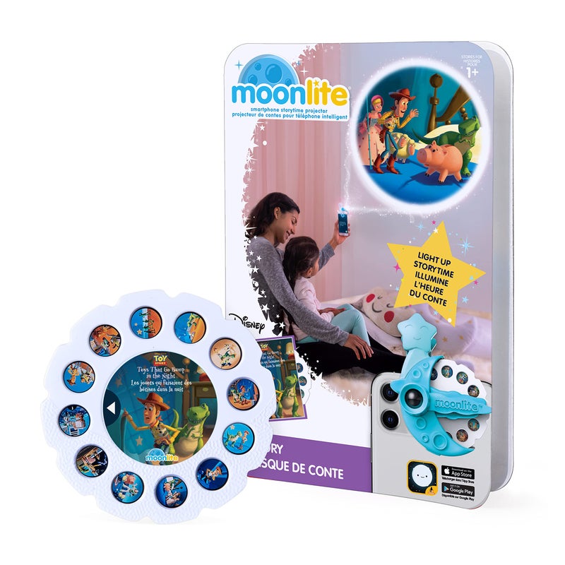 Moonlite أقراص قصص مونلايت لجهاز عرض المصباح اليدوي، للأطفال الصغار | ألعاب تصدر أصوات في الليل | عبوة قرص واحدة للقصص للأطفال من 12 شهرًا وما فوق - Image 1
