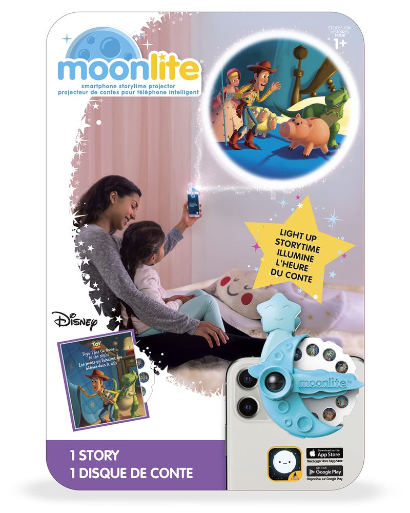 Moonlite أقراص قصص مونلايت لجهاز عرض المصباح اليدوي، للأطفال الصغار | ألعاب تصدر أصوات في الليل | عبوة قرص واحدة للقصص للأطفال من 12 شهرًا وما فوق - Image 2